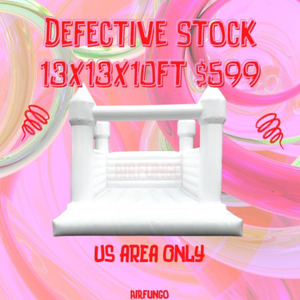 Commercial Inflatable White bounce house PVC Playhouse Bouncy Castle/Moon Party House/Bridal Bounce US Inland Only Micro defective products are sold for 599USD
Commercial Inflatable White bounce house PVC Playhouse Bouncy Castle/Moon Party House/Bridal Bounce US Inland Only Micro defective products are sold for 599USD