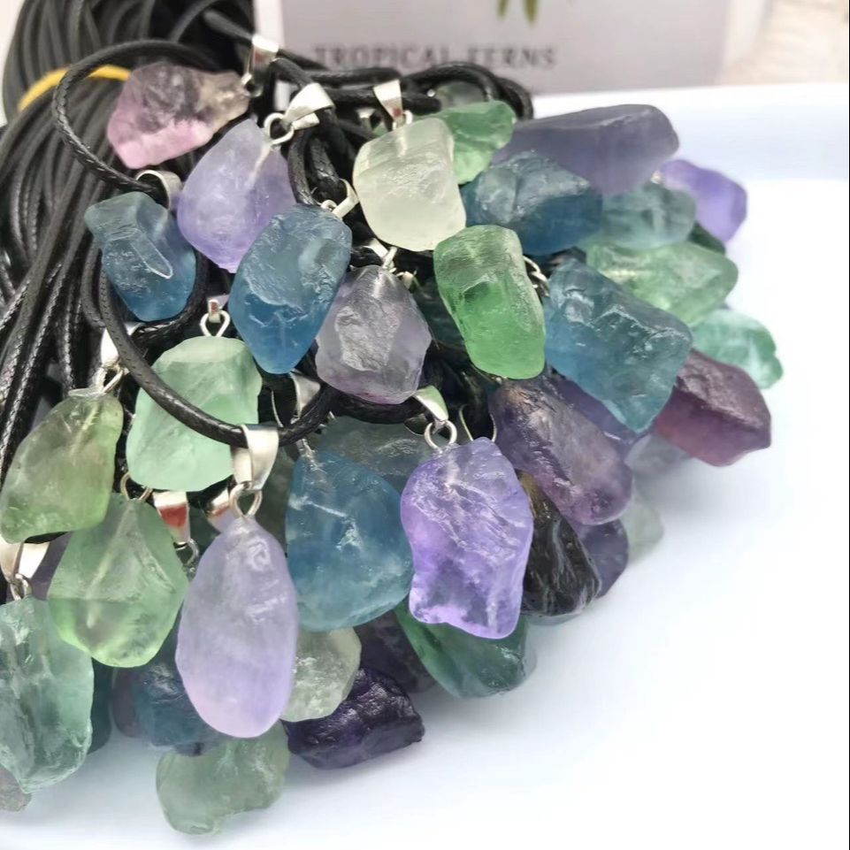 Natural Amethyst Fluorite Crystal Pendant Necklace Energy Stone Healing Meditation Yoga Gift Wholesale
Natural Amethyst Fluorite Crystal Pendant Necklace Energy Stone Healing Meditation Yoga Gift Wholesale