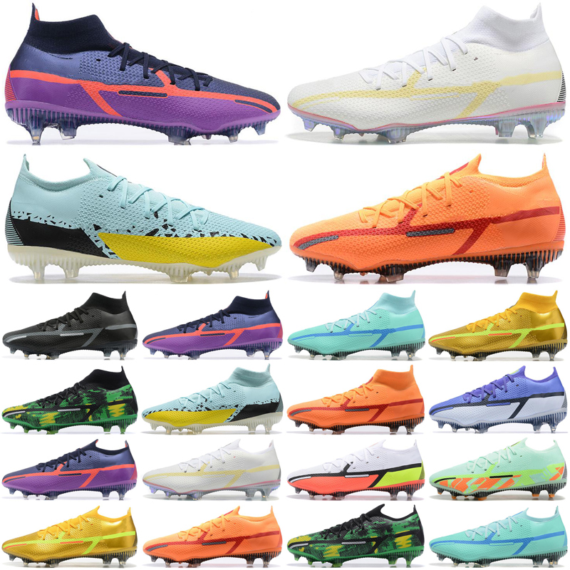 Football Boots for Mens Soccer cleats Shoes crampons Phantom GT2 Dynamic men Fit DF Elite FG size 39-45