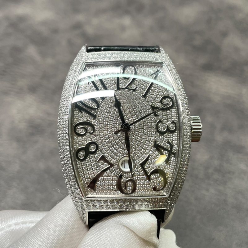 2022 Silver CZ stones Iced out Mens Watch diamonds Top quality Japan Miyota automatic movement Luxury Sapphire glass Watches waterproof, Only box and papers
2022 Silver CZ stones Iced out Mens Watch diamonds Top quality Japan Miyota automatic movement Luxury Sapphire glass Watches waterproof, Only box and papers