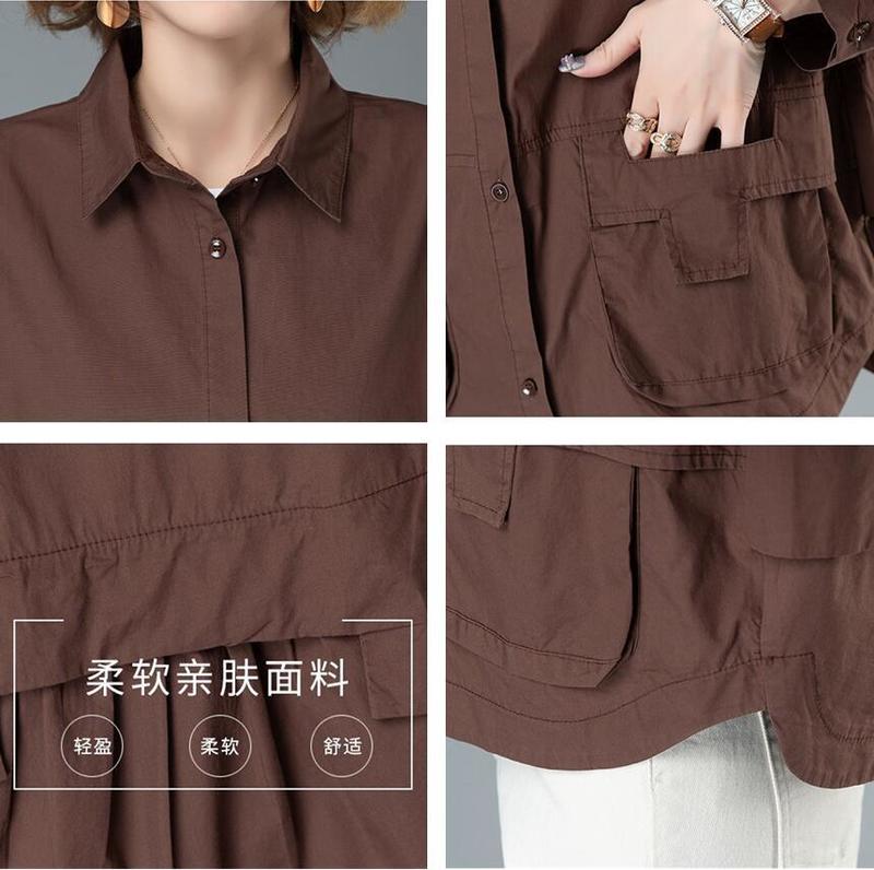 Womens Jackets Thin Short Coat Women Spring And Summer Mother Fashion Casual Cardigan Small Shirt Windbreaker Female Jacket Outwear 220901