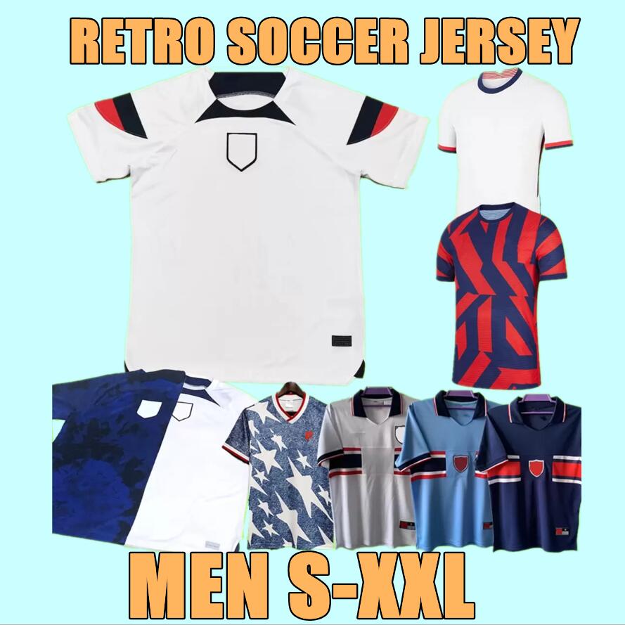 United States retro Soccer Jersey PULISIC MCKENNIE AARONSON 1994 95 97 16 PRESS Sargent MORGAN LLOYD America Football jerseys Shirt DEST MUSAH UsAs Robinson Shirts, 11
United States retro Soccer Jersey PULISIC MCKENNIE AARONSON 1994 95 97 16 PRESS Sargent MORGAN LLOYD America Football jerseys Shirt DEST MUSAH UsAs Robinson Shirts, 11