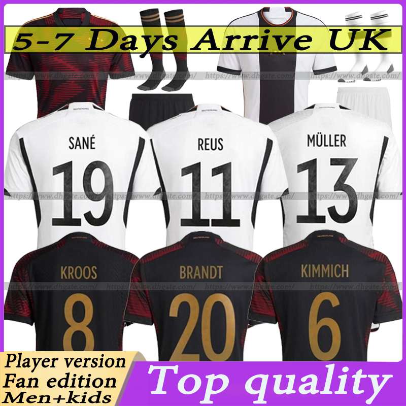 2022 SANE Soccer Jerseys Germanies HUMMELS KROOS WERNER MULLER retro Football shirt Gnabry REUS MUSIALA woman men kids kit long sleeve uniform Player Fan edition, 2223 players version home
2022 SANE Soccer Jerseys Germanies HUMMELS KROOS WERNER MULLER retro Football shirt Gnabry REUS MUSIALA woman men kids kit long sleeve uniform Player Fan edition, 2223 players version home