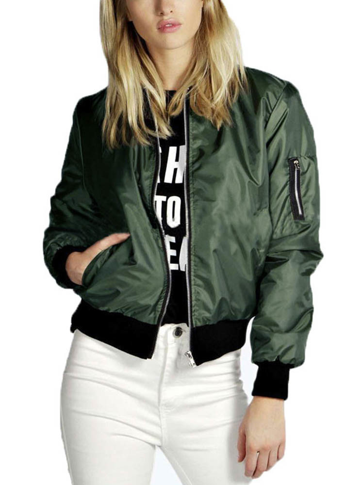 Womens Jackets Spring Autumn Women Thin Jackets Tops MA1 Basic Bomber Jacket Long Sleeve Coat Casual Stand Collar Slim Fit Outerwear 220901