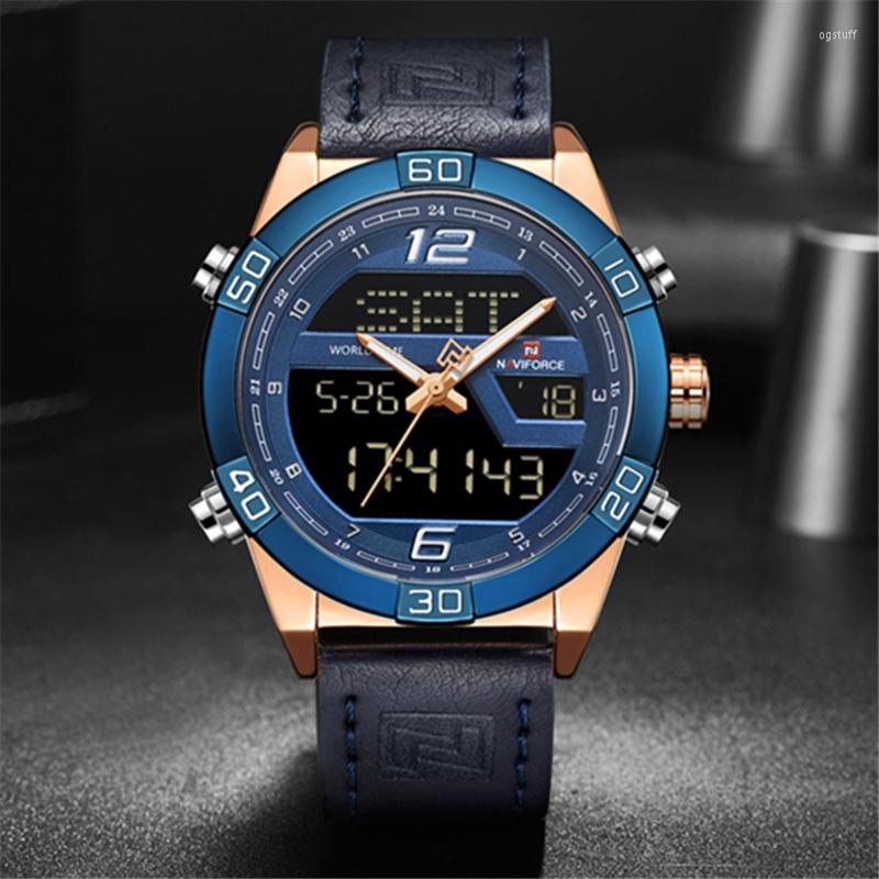 Wristwatches NAVIFORCE Sport Top Brand Men Watch Quartz Clock Man Casual Military Waterproof Watches Men's Wrist Relogio Masculino, Gold brown
Wristwatches NAVIFORCE Sport Top Brand Men Watch Quartz Clock Man Casual Military Waterproof Watches Men's Wrist Relogio Masculino, Gold brown