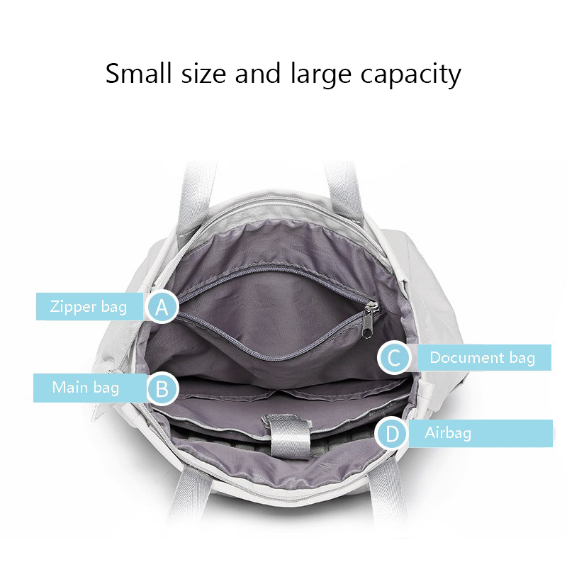 School Bags MJZKXQZ Fashion Women Shoulder Bag For Laptop Waterproof Oxford Cloth Notebook Backpack 15.6 Inch Schoolbag 220901