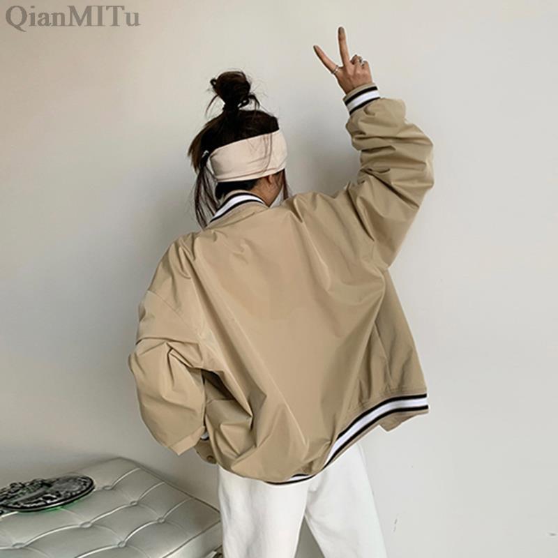 Womens Jackets Spring Autumn Coats Fashion Female Clothing Streetwear Trench Elegant Vintage Casual Harajuku Bomber Women Jackets 220901