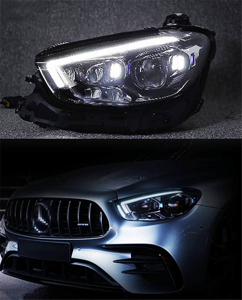 Head Lights for BENZ W213 2021-2022 E200 E260 E300 Car Headlight Upgrade LED Turn Signal High Beam Driving Headlights