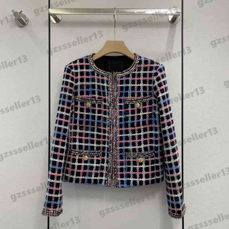 Women Jackets CNL Fashion Logo Jacquard Lining Tweed Jacket Brand Designer Autumn Premium Check Long Sleeve Cropped Jacket Luxury Womens Clothing 0912, 10
Women Jackets CNL Fashion Logo Jacquard Lining Tweed Jacket Brand Designer Autumn Premium Check Long Sleeve Cropped Jacket Luxury Womens Clothing 0912, 10