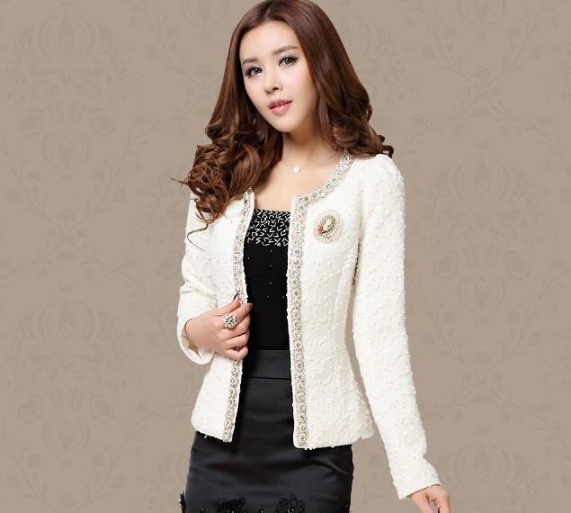 Womens Jacket Clothes Winter White Coat Long Sleeve s And Coats A624 220901