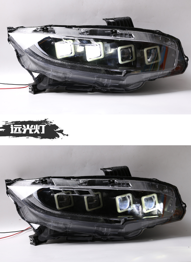 Headlights all LED for Honda CIVIC X G10 LED Headlight 20 16-2021 High Beam Daytime Running Lights Highlight Turn Signal