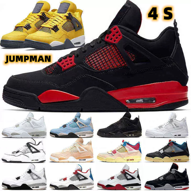 Top 4s Men Basketball Shoes Red Thunder Infrared Black Cat Bred University Blue Sail Cool Grey Military Black Royalty Womens Mens Trainers Sport Sneakers, 38
Top 4s Men Basketball Shoes Red Thunder Infrared Black Cat Bred University Blue Sail Cool Grey Military Black Royalty Womens Mens Trainers Sport Sneakers, 38
