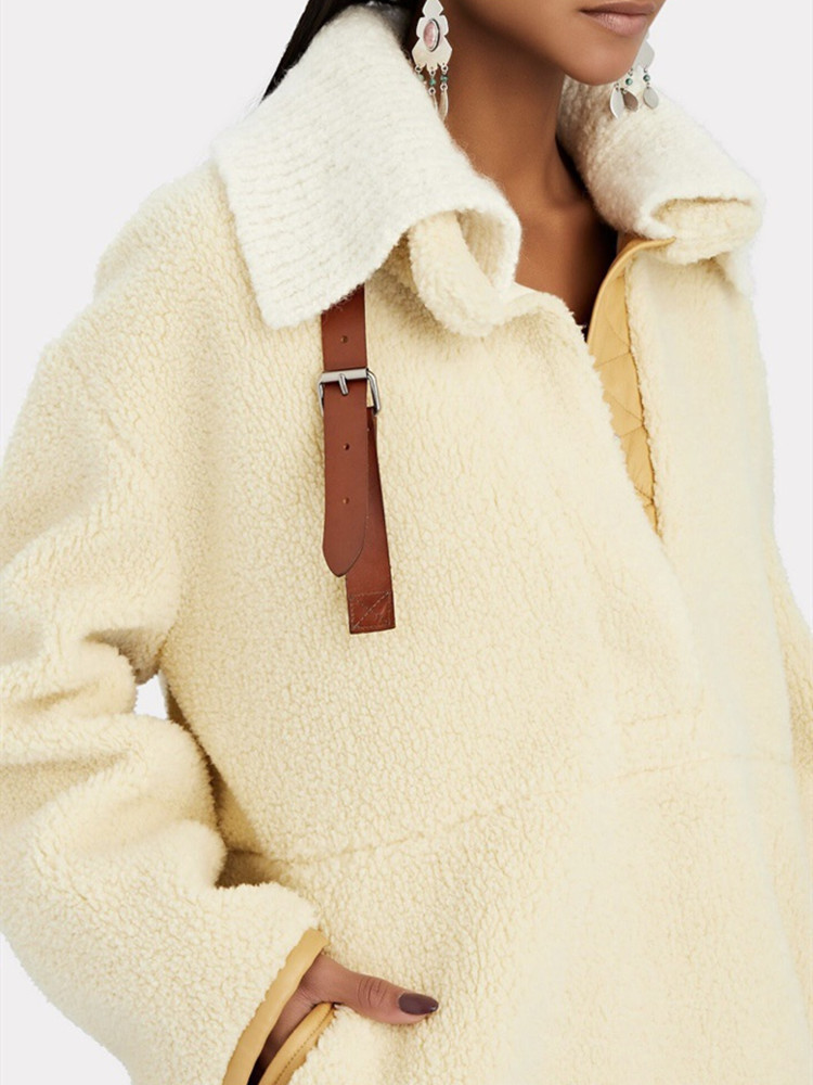 Womens Jackets Women Warm Coat Long Sleeve Turndown Collar Cardigan Allmatch Ladies Jacket 220901