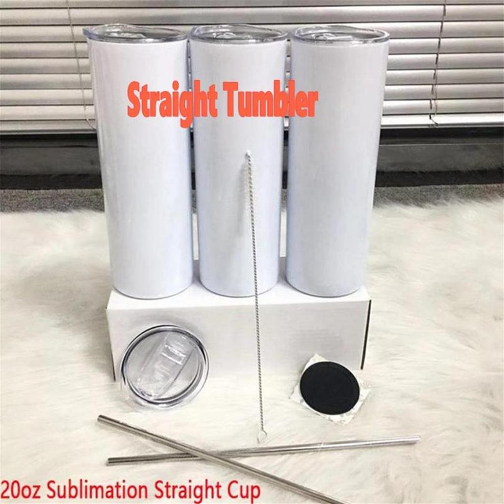 Whole 20oz DIY Sublimation Straight Skinny Tumbler With Metal Straw And Lid Steel Stainless Vacuum Insulated Water Mug Doubel Wall Ther277Z, White
Whole 20oz DIY Sublimation Straight Skinny Tumbler With Metal Straw And Lid Steel Stainless Vacuum Insulated Water Mug Doubel Wall Ther277Z, White