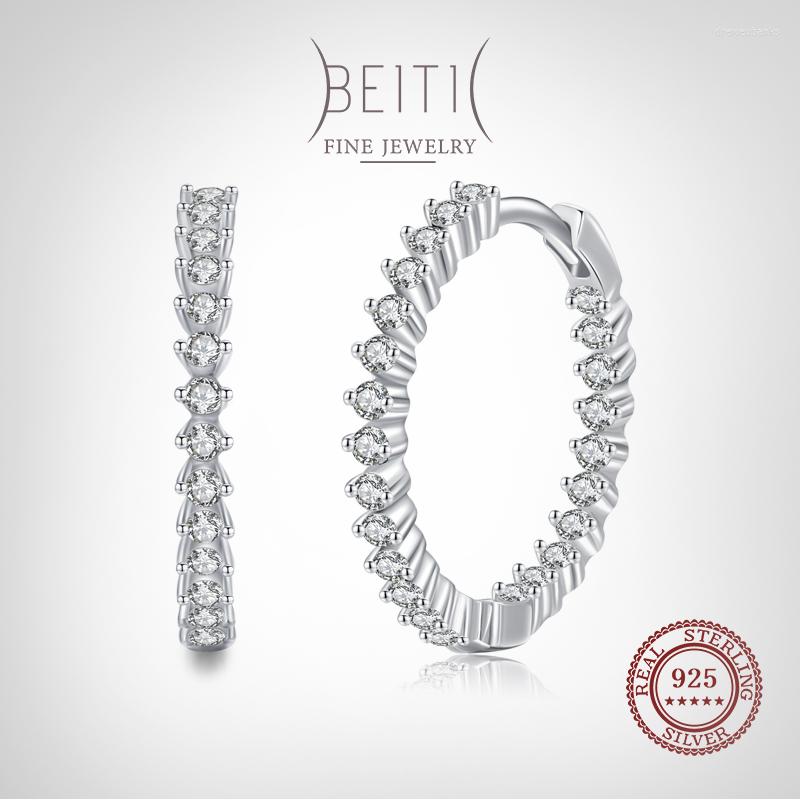 Hoop Earrings Beitil Genuine 925 Sterling Silver Simple Clear Zircon Charm For Women Wedding Engagement Jewelry Gift
Hoop Earrings Beitil Genuine 925 Sterling Silver Simple Clear Zircon Charm For Women Wedding Engagement Jewelry Gift
