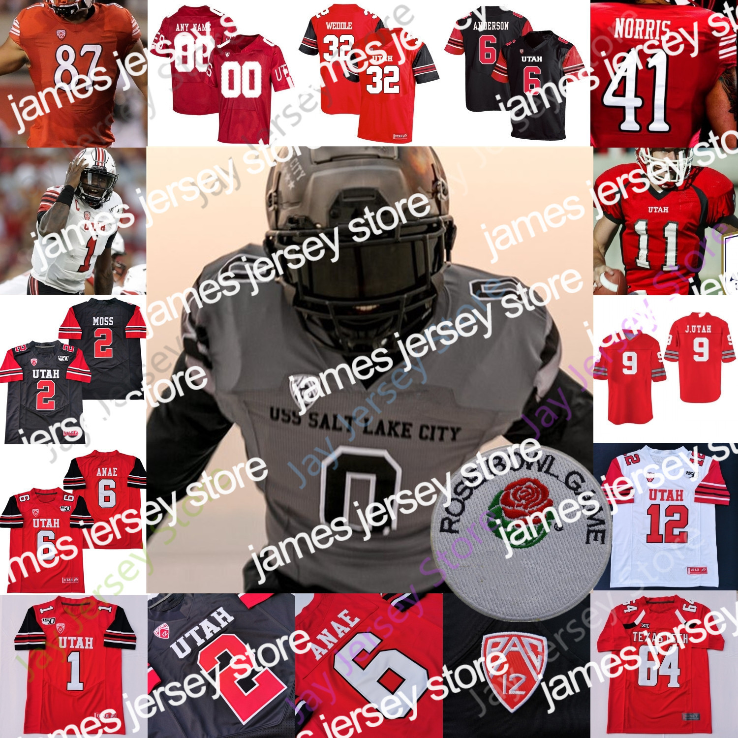 Football Jerseys James ROSE Bowl Utah Utes Football Jersey NCAA College Devin Lloyd Zack Moss Brant Kuithe Charlie Brewer Cameron Rising Tavion Thomas Micah, Red rose bowl patch
Football Jerseys James ROSE Bowl Utah Utes Football Jersey NCAA College Devin Lloyd Zack Moss Brant Kuithe Charlie Brewer Cameron Rising Tavion Thomas Micah, Red rose bowl patch