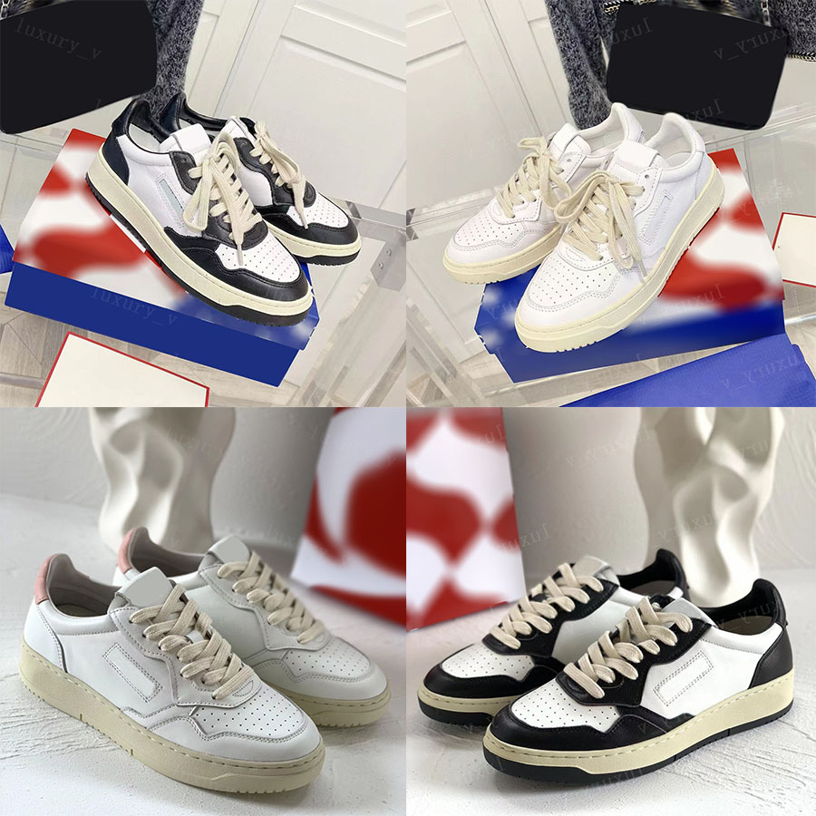 Designer Casual Shoes Autries Medalist Low Leather Sneaker USA Black Triple White Pink Azure Blue Gold Silver Top Quality Women Sneakers Luxury Men Trainers, Color 2
Designer Casual Shoes Autries Medalist Low Leather Sneaker USA Black Triple White Pink Azure Blue Gold Silver Top Quality Women Sneakers Luxury Men Trainers, Color 2