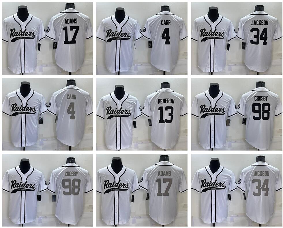 Stitched Football jersey Oakland''Raiders''Men Davante Adams Maxx Crosby Darren Waller Derek Carr grey white baseball Untouchable jerseys, With logo
Stitched Football jersey Oakland''Raiders''Men Davante Adams Maxx Crosby Darren Waller Derek Carr grey white baseball Untouchable jerseys, With logo