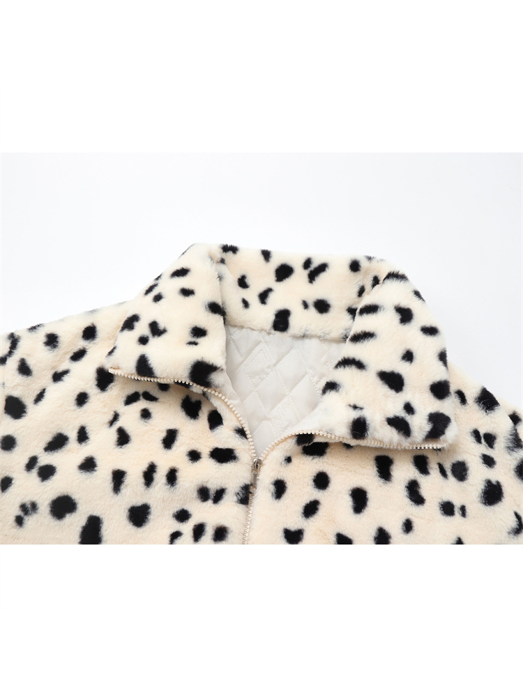 Womens Jackets Autumn Winter Women Turndown Collar Contrast Color Warm Jacket Coat Loose Long Sleeve Zipper Thick Plush Jacket Outerwear Chic 220901