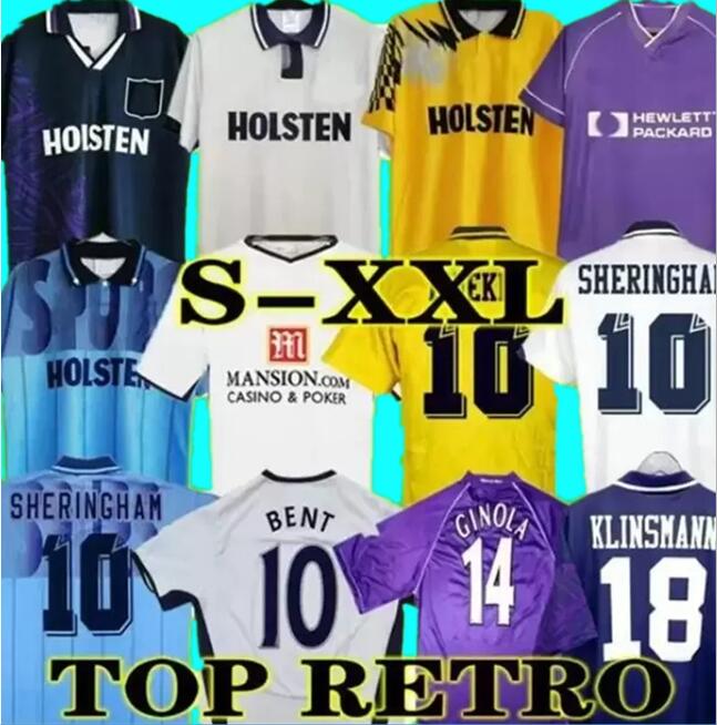 Tottenham Retro soccer jersey 1982 1986 1990 1992 1994 1998 1999 spurs Klinsmann GASCOIGNE ANDERTON SHERINGHAM 83 84 86 90 91 92 94 95 98 classic Vintage SHIRT uniforms
Tottenham Retro soccer jersey 1982 1986 1990 1992 1994 1998 1999 spurs Klinsmann GASCOIGNE ANDERTON SHERINGHAM 83 84 86 90 91 92 94 95 98 classic Vintage SHIRT uniforms