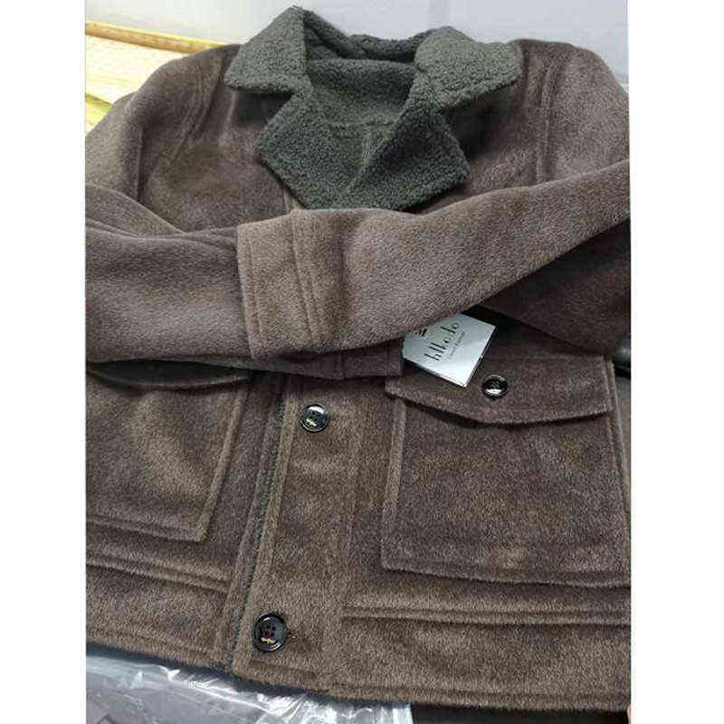 Men's Suits Blazers Men Winter Windbreaker Korean Version Of Slim Long Wool Random Jacket Fashion Temperament Trend Large Size S-3XL L220902