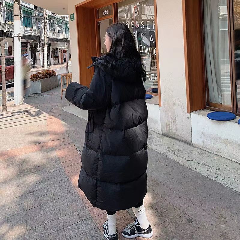 Womens Down Parkas Womens Long Hooded Puffer Jacket Parka Ultra Lightweight Quilted Thin Warm Puffy Insulated Winter Coat Spring Autumn Winter 220902