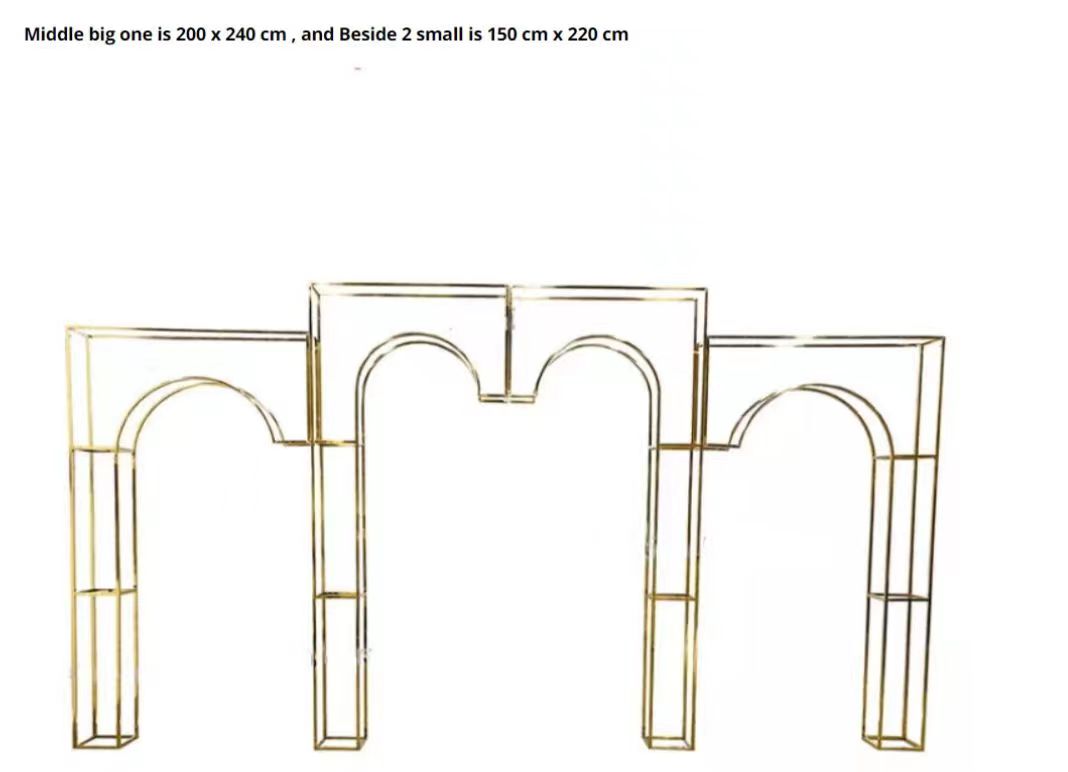 9PCS Wedding Decoration Metal Stand Props Hall Screen Background Frame Column Backdrop Arch Flower Rack Welcome Sign Graduation Scene Floral Wall Back