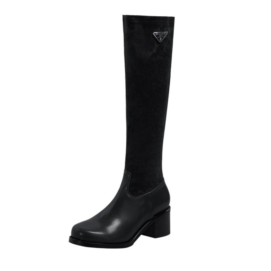 Winter Knee High Boots Women Designer Round Toe low Heels shoes Goat suede Leather Party Wedding Fashion Luxury Platform Lady WARORWAR 293Q, Black-flock lined
Winter Knee High Boots Women Designer Round Toe low Heels shoes Goat suede Leather Party Wedding Fashion Luxury Platform Lady WARORWAR 293Q, Black-flock lined