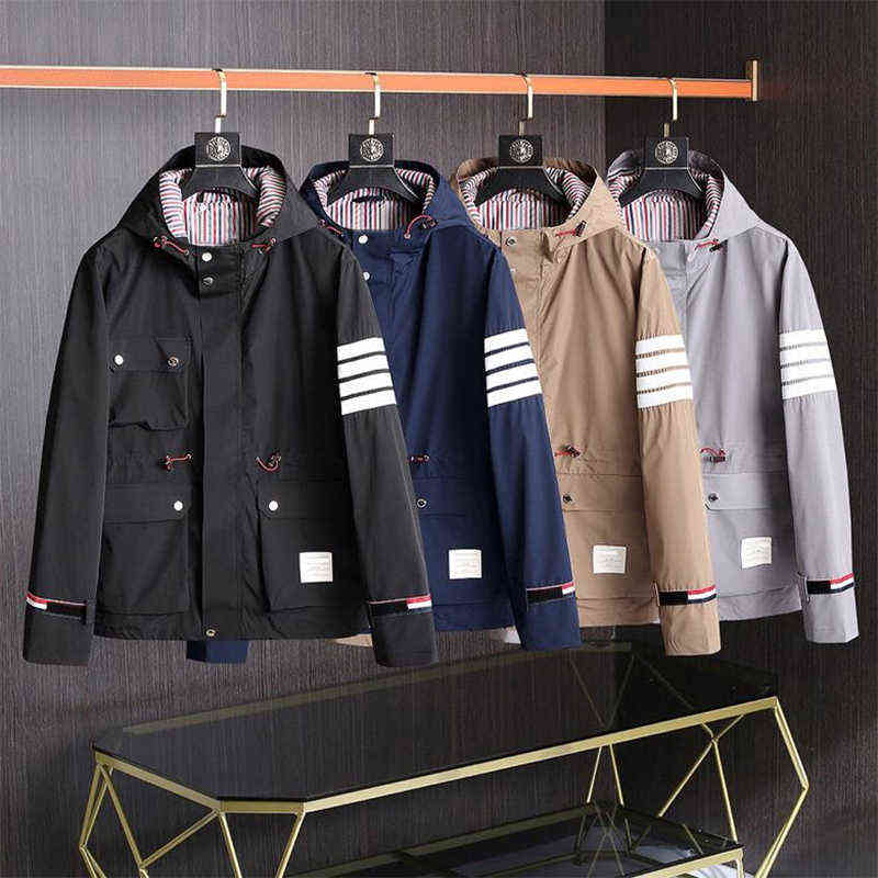 Fashion Tb Brand Men's Jackets Cardigans Clothes Spring Autumn Hooded Stripe Casual Waterproof Hoodie, Black
Fashion Tb Brand Men's Jackets Cardigans Clothes Spring Autumn Hooded Stripe Casual Waterproof Hoodie, Black