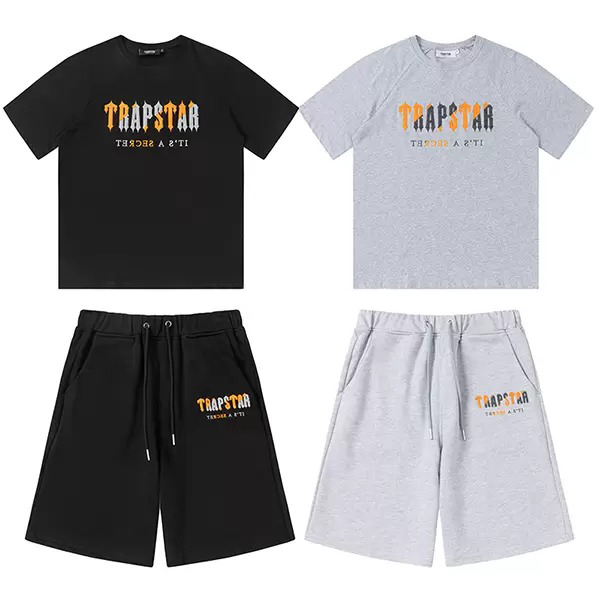 

Trapstar mens t shirts London suit Chest Towel Embroidery and shorts High Quality casual Street shirts British Fashion Brand suits designer Shirt trapstars, T-shirt + shorts 21