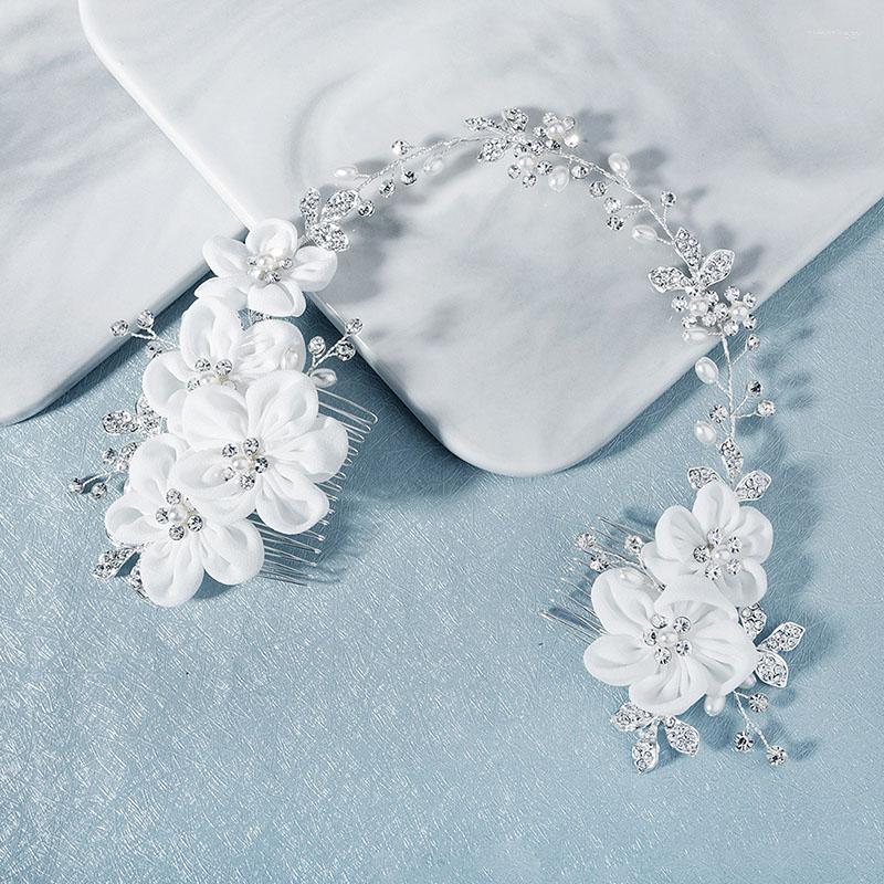 Hair Clips GETNOIVAS Handmade Cloth Chiffon Pearl Flowers Headband Luxury Double-ended Comb Bride Wedding Headpeice Pin SL
Hair Clips GETNOIVAS Handmade Cloth Chiffon Pearl Flowers Headband Luxury Double-ended Comb Bride Wedding Headpeice Pin SL
