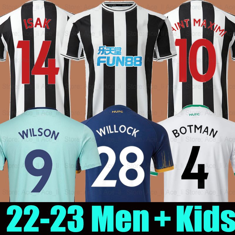 22 23 Alexander Isak BOTMAN Newcastle soccer jerseys BRUNO G WILLOCK JOELINTON UNITED TRIPPIER 2022 2023 MAXIMIN WILSON SHELVEY football shirt men kids kits, 22-23 home
22 23 Alexander Isak BOTMAN Newcastle soccer jerseys BRUNO G WILLOCK JOELINTON UNITED TRIPPIER 2022 2023 MAXIMIN WILSON SHELVEY football shirt men kids kits, 22-23 home