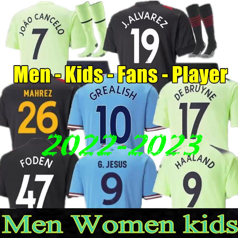 22 23 HAALAND ALVAREZ SOCCER JERSEYS GREALISH FODEN STERLING MANs cities football shirt set DE BRUYNE GESUS BERNARDO MAHREZ RODRIGO 2022 2023 tops kids kit uniform, 22/23 3rd
22 23 HAALAND ALVAREZ SOCCER JERSEYS GREALISH FODEN STERLING MANs cities football shirt set DE BRUYNE GESUS BERNARDO MAHREZ RODRIGO 2022 2023 tops kids kit uniform, 22/23 3rd