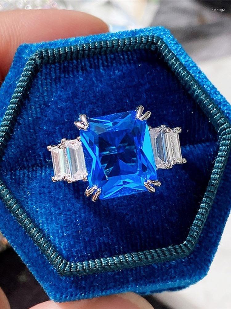 Wedding Rings Fashion 10 12 Square Sea Blue Zircon For Women 2022 Trendy Luxury Engagement Anniversary Jewelry Gifts
Wedding Rings Fashion 10 12 Square Sea Blue Zircon For Women 2022 Trendy Luxury Engagement Anniversary Jewelry Gifts