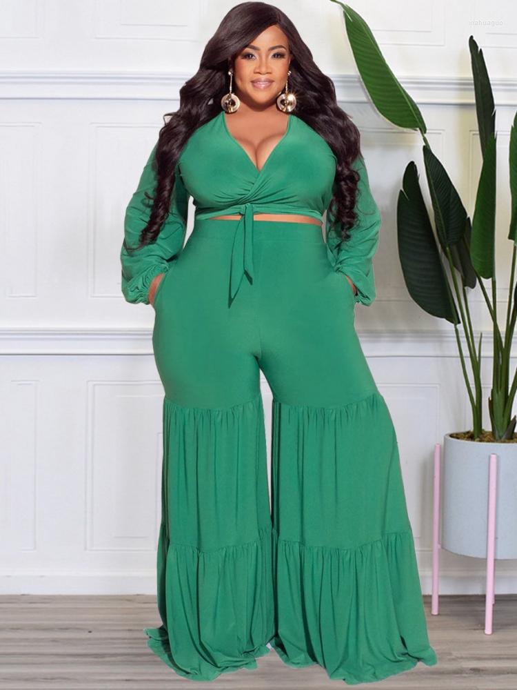 Tracksuits 2 Piece Set Plus Size Sets Women Clothes Crop Tops Ruffle Wide Leg Pant Suit Fashion Solid Oversize Outfits Matching, Black
Tracksuits 2 Piece Set Plus Size Sets Women Clothes Crop Tops Ruffle Wide Leg Pant Suit Fashion Solid Oversize Outfits Matching, Black
