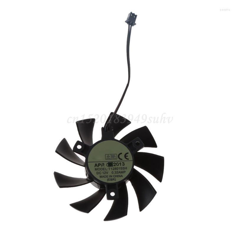 Computer Coolings T128015SH 75MM 2Pin DC 12V 0.32AMP Graphics Video Card Cooling Fans For EVGA GTX 650 650Ti GTS 450 Cooler
Computer Coolings T128015SH 75MM 2Pin DC 12V 0.32AMP Graphics Video Card Cooling Fans For EVGA GTX 650 650Ti GTS 450 Cooler