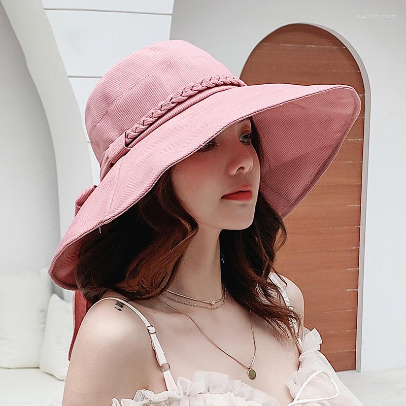 Wide Brim Hats 2022 French Cloth Sun Fisherman Summer Female Hat Outdoor Travel Foldable Bow Bucket Anti-UV Beach, Khaki
Wide Brim Hats 2022 French Cloth Sun Fisherman Summer Female Hat Outdoor Travel Foldable Bow Bucket Anti-UV Beach, Khaki