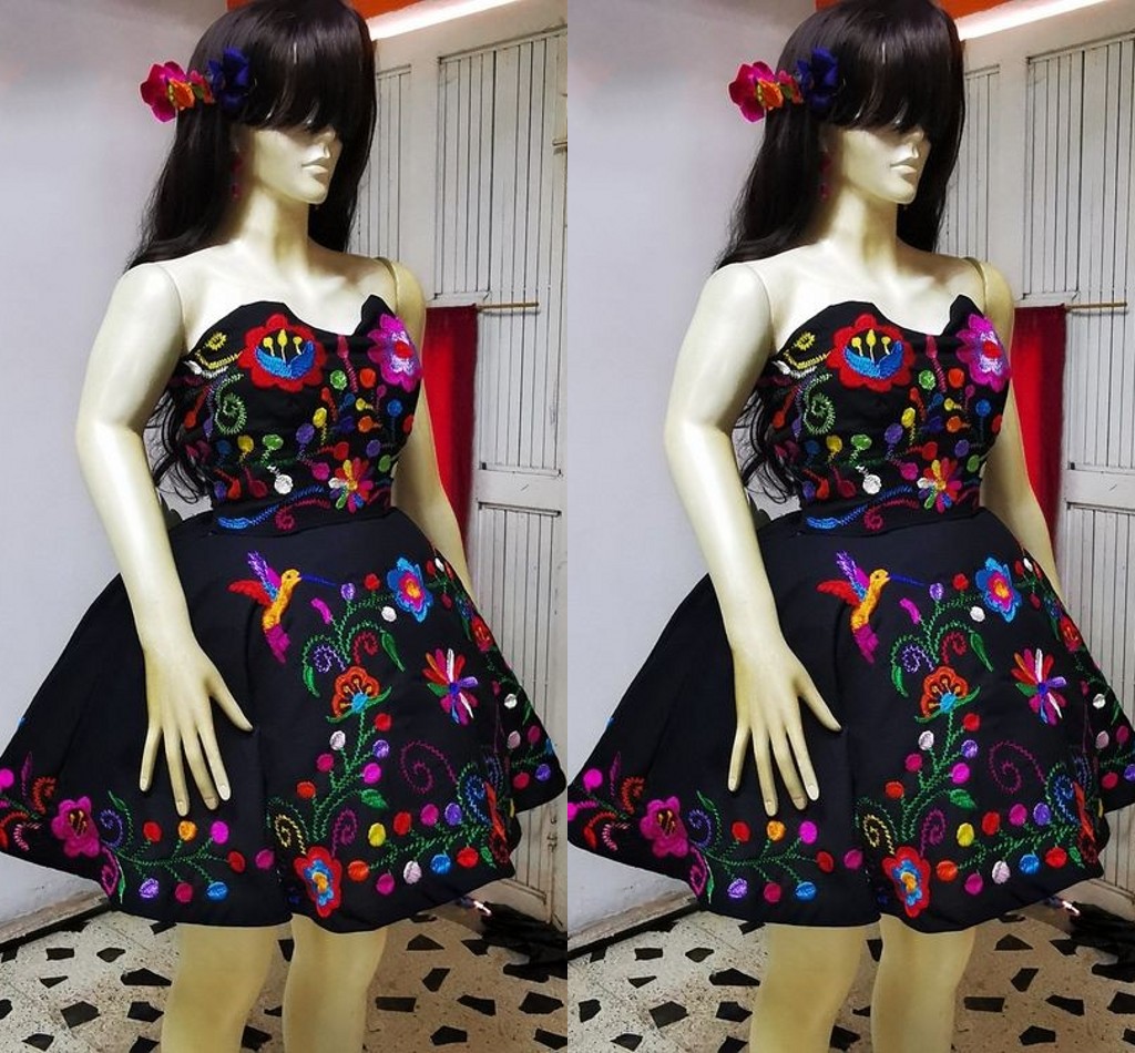 2023 Modest Mexican Embroidered Party Homecoming Dresses Mini Strapless Satin A-line Short Prom Dress Formal Evening Gowns Juniors, Hunter
2023 Modest Mexican Embroidered Party Homecoming Dresses Mini Strapless Satin A-line Short Prom Dress Formal Evening Gowns Juniors, Hunter