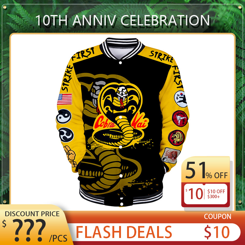 Mens Jacket Mens Cobra Printing Hoodie hip-hop Man Baseball Sweatshirts S-5XL, Customize(not sale)
Mens Jacket Mens Cobra Printing Hoodie hip-hop Man Baseball Sweatshirts S-5XL, Customize(not sale)