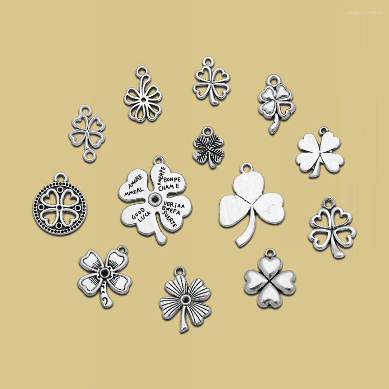 Charms Antique Silver Plated St.Patrick'S Day Clover Ireland Pendants For Diy Jewelry Making Accessories Wholesale Items Bulk
Charms Antique Silver Plated St.Patrick'S Day Clover Ireland Pendants For Diy Jewelry Making Accessories Wholesale Items Bulk