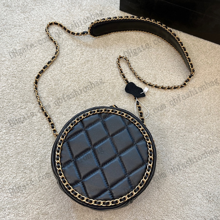 Classic Round Top Calfskin Crossbody Bag Womens Classic Quilted Plaid Hardware Weave Around Chain Mini Shoulder Purse Sacoche French Luxury Designer Handbags 16CM, Box
Classic Round Top Calfskin Crossbody Bag Womens Classic Quilted Plaid Hardware Weave Around Chain Mini Shoulder Purse Sacoche French Luxury Designer Handbags 16CM, Box
