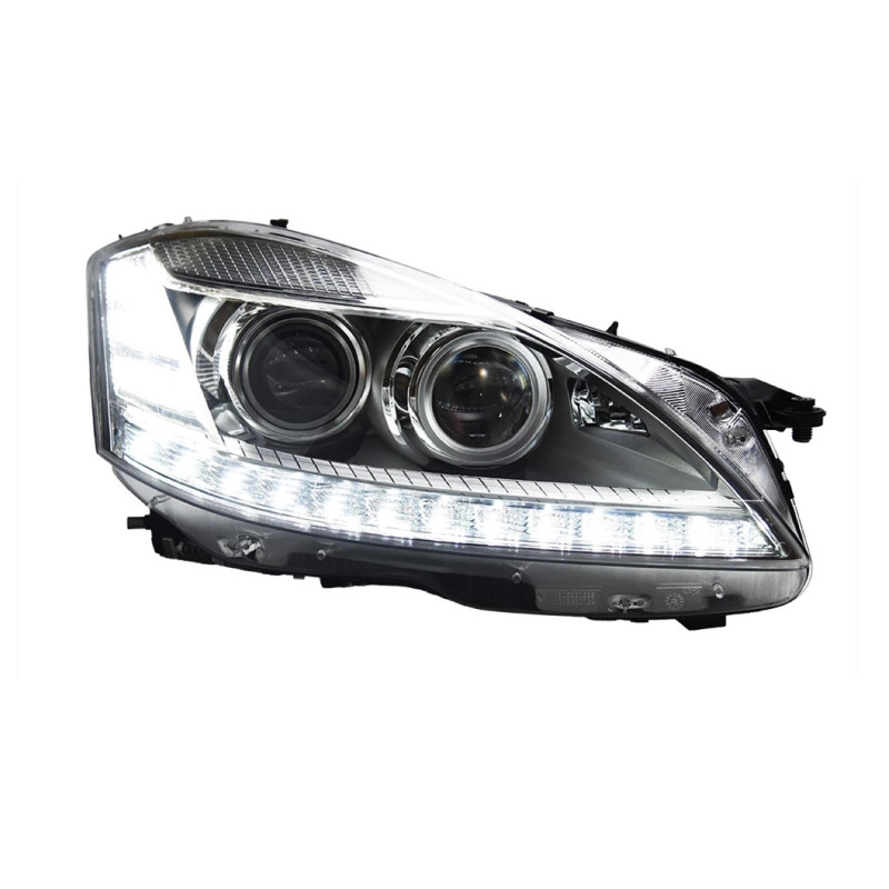 Car Headlights For W221 2006-2009 S300 S400 LED Light Replacement DRL High Beam Lens Daytime Front Headlight