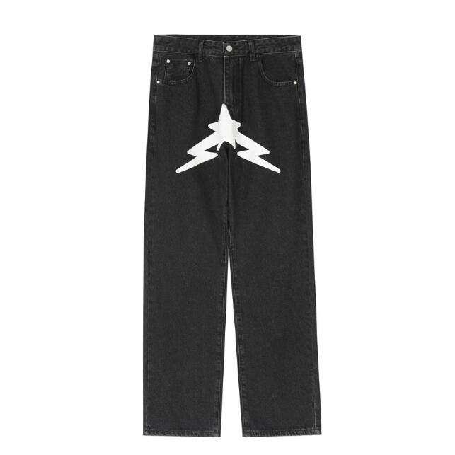 2022 Men Jeans Printed Denim Pants Vintage Straight Baggy Pants Hip Hop Casual Trousers Harem Joggers, Black
2022 Men Jeans Printed Denim Pants Vintage Straight Baggy Pants Hip Hop Casual Trousers Harem Joggers, Black