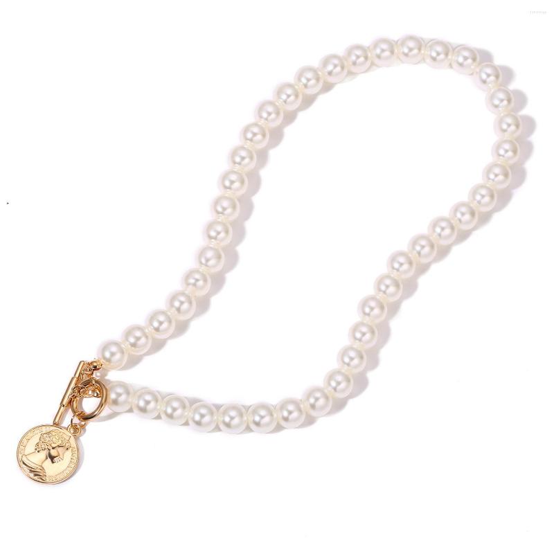 Choker TLEMAY Fashion Imitation Pearls Bead Chain Necklaces Women Classic OT Clasp Gold Silver Color Necklace For Jewelry
Choker TLEMAY Fashion Imitation Pearls Bead Chain Necklaces Women Classic OT Clasp Gold Silver Color Necklace For Jewelry
