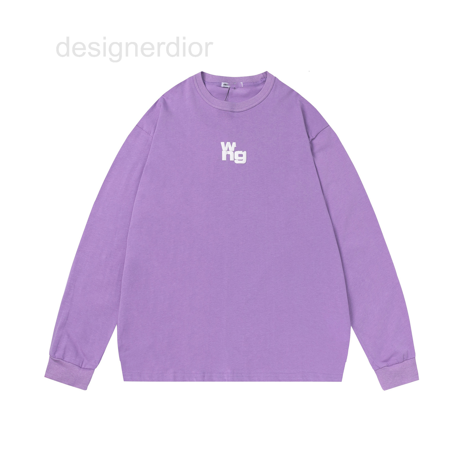 Women's Hoodies & Sweatshirts designer High version 2022 early autumn new aw King taro purple foam letter printed men's and women's r