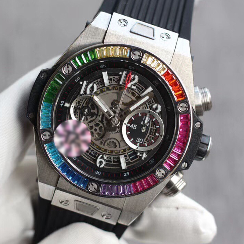 Top quality Rainbow Bezel Iced out watch men automatic ETA mechanical rubber strap luxury 007 watches diamonds bezel Luminous needles chronograph wristwatches, 03 with box papers
Top quality Rainbow Bezel Iced out watch men automatic ETA mechanical rubber strap luxury 007 watches diamonds bezel Luminous needles chronograph wristwatches, 03 with box papers