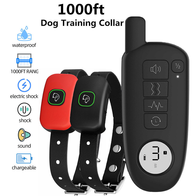 Dog Training Obedience 1000ft Range Dog Training Collar Waterproof Electric Shock Vibration Sound Dogs Bark Collar for Small Mediu6114004
Dog Training Obedience 1000ft Range Dog Training Collar Waterproof Electric Shock Vibration Sound Dogs Bark Collar for Small Mediu6114004
