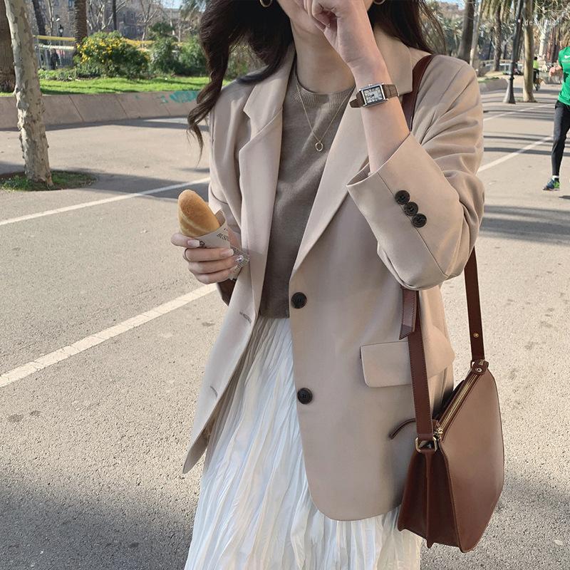 Women' Suits 2022 Spring Autumn Women' Blazers Pockets Jackets Fashionable Vintage Oversize Elegant Office Lady Tops, Black
Women' Suits 2022 Spring Autumn Women' Blazers Pockets Jackets Fashionable Vintage Oversize Elegant Office Lady Tops, Black