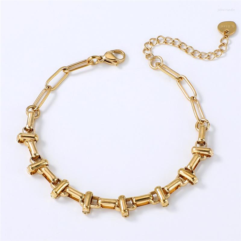 Link Bracelets Stainless Steel Geometry On Hand Punk Bangles Fashion Trinket Gold Silver Color Chain For Women Party Jewelry Gifts
Link Bracelets Stainless Steel Geometry On Hand Punk Bangles Fashion Trinket Gold Silver Color Chain For Women Party Jewelry Gifts