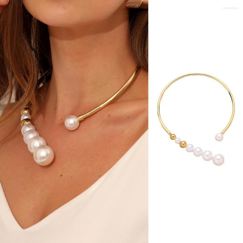 Choker Necklace C Shape Faux Pearls Temperament Beads Clavicle Chain For Wedding Banquet Party Prom Jewelry Gifts
Choker Necklace C Shape Faux Pearls Temperament Beads Clavicle Chain For Wedding Banquet Party Prom Jewelry Gifts